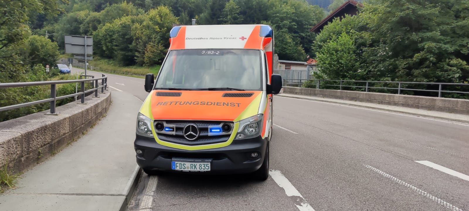 Rettungswagen Bereich Baiersbronn 
